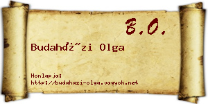 Budaházi Olga névjegykártya