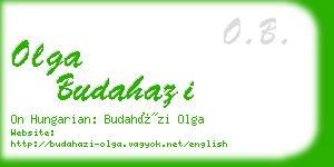 olga budahazi business card